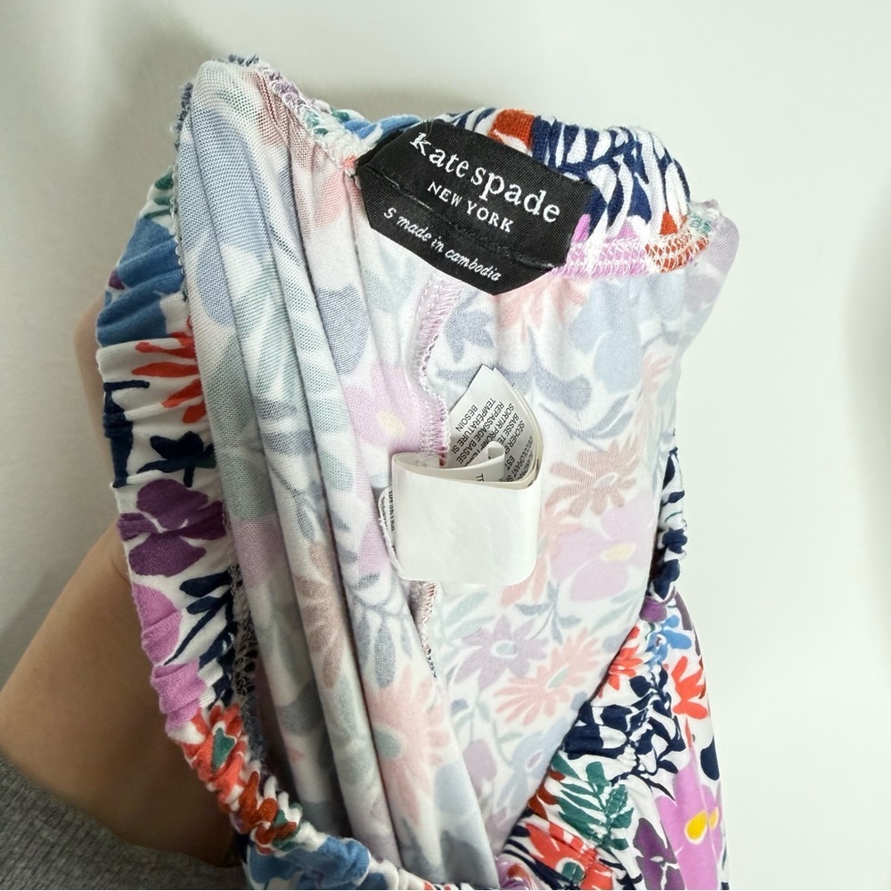 Kate Spade Floral Pajama Set Pants Shirt S - Picture 4 of 4